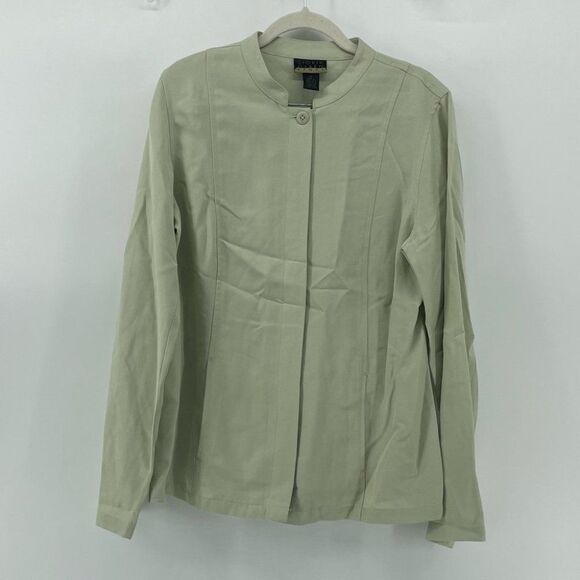 Sigrid Olsen Sport Button Front Jacket Career Office Work Minimalist Size‎ 8 - Picture 1 of 11